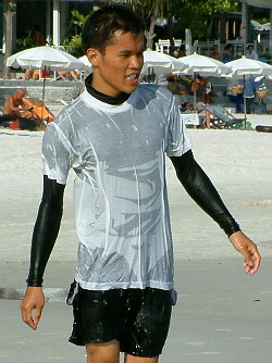 wet sun protection surf clothes