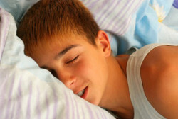 Blissful sleep during wet dream